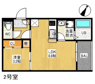 REGALEST廿日市駅南【2階】の間取り