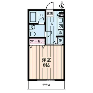 エルミタージュ桜新町【1階】の間取り