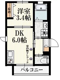 メゾンレアアーイナ【2階】の間取り