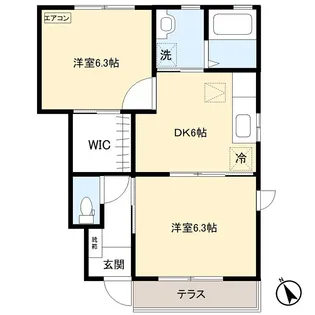 OAK GARDEN【1階】の間取り