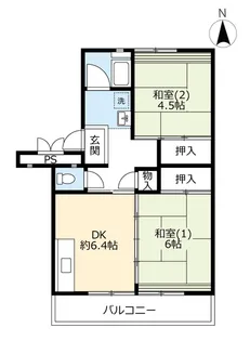 UR東坂戸【6階】の間取り