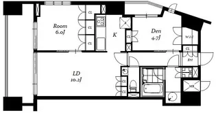 チェスターコート御茶ノ水【3階】の間取り