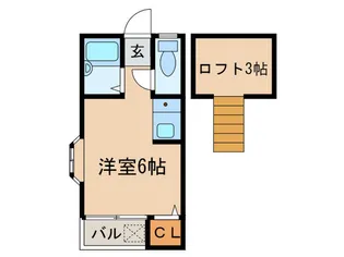 セイントヴィラドーム前2【2階】の間取り