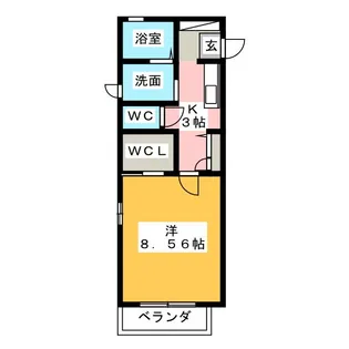 シャーメゾン ラフィネ【2階】の間取り