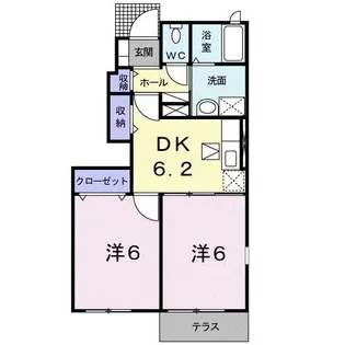 プリマヴェ-ラ葵T【1階】の間取り
