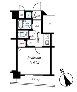 シンシア東中野【3階】の間取り