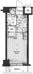 グランド・ガーラ高輪【3階】の間取り