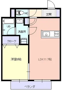 ルミエール【2階】の間取り