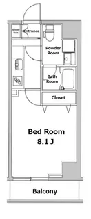 B CITY TABATA SKYCOURT【6階】の間取り