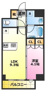 スタイリオ新丸子ノース【5階】の間取り