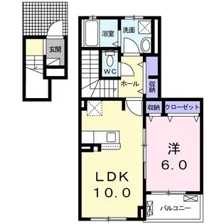 グランディール【2階】の間取り