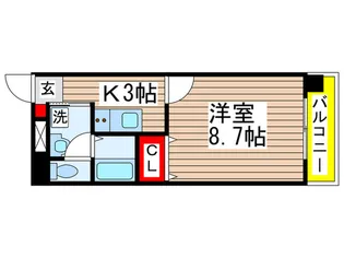 都町小川マンション【5階】の間取り