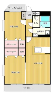 サニーコートK【1階】の間取り