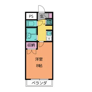 グリーンふたむら2号館【1階】の間取り