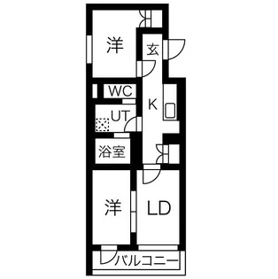 KINOMORI代々木上原【2階】の間取り