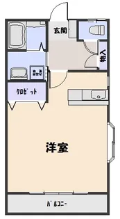 コーポM【2階】の間取り