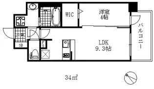 エスライズ神戸三宮山手通壱番館【12階】の間取り