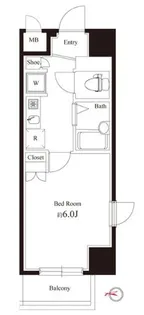 ヴェルト板橋EAST【8階】の間取り