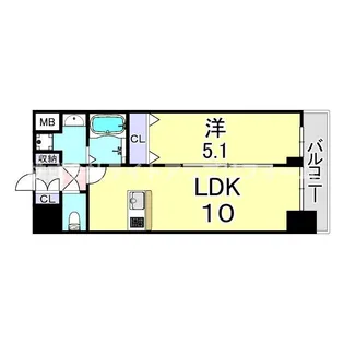 プレサンス兵庫ヴィアーレ【3階】の間取り