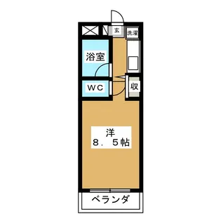 ラ・バレルージュ1【3階】の間取り