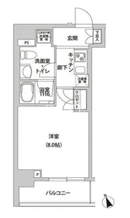 ホームズR四谷【2階】の間取り