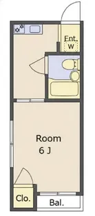 小山アパート【2階】の間取り