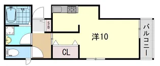 クオリア参番館【1階】の間取り