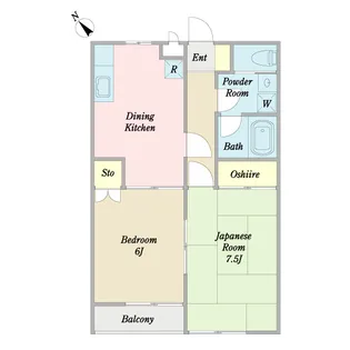 プレゼンス宮【1階】の間取り