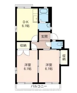 パレーたちばな第7【2階】の間取り