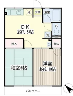 シティハイムエトワールA【2階】の間取り