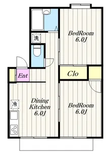 コートハイム第2【1階】の間取り