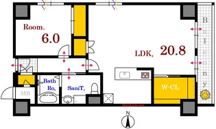 イトーピア舟入マンション【5階】の間取り