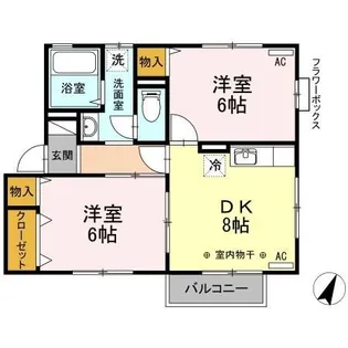 フォレスト・ガーデン【2階】の間取り