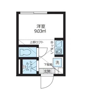 ジリオロッソ東新宿【1階】の間取り