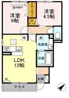 ウィット西川口【1階】の間取り