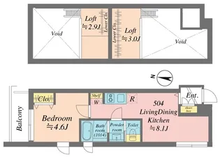 Grande Shakujiidai【5階】の間取り