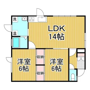 ハイツアリス【1階】の間取り