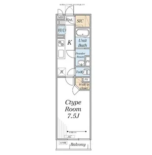 リブリ・稲毛【3階】の間取り