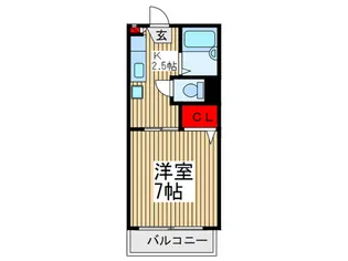 メゾンサチィエ-ル【2階】の間取り