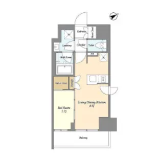 テラス横浜鶴見【10階】の間取り
