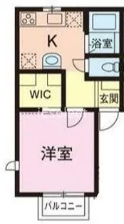 メゾントリプルスリー【1階】の間取り