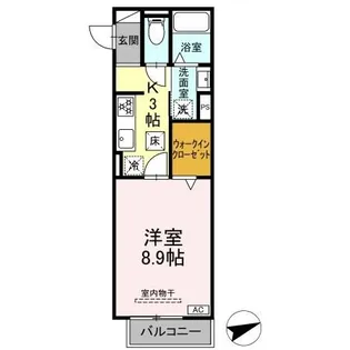 セレスティア黒野【1階】の間取り