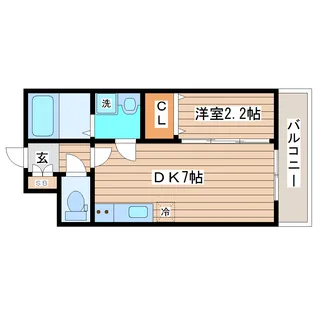 リプラス宮町【4階】の間取り