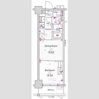 ガーラ・パークサイド亀戸【2階】の間取り