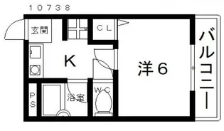 リベラルコート【3階】の間取り