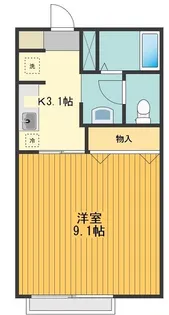 ソレーユB【2階】の間取り