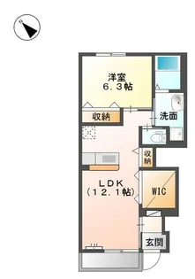 エスパース【1階】の間取り