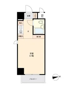 コアロード西新宿【5階】の間取り