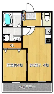 アイリス【2階】の間取り