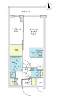 アジールコート豪徳寺【1階】の間取り